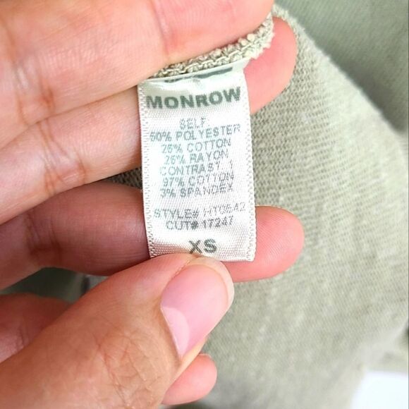 NWT‎ Monrow Sleeveless Army Green Top Size XS - Picture 3 of 5
